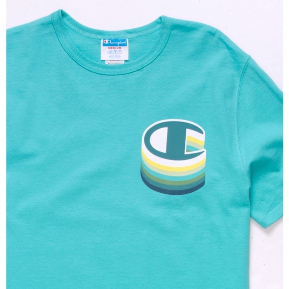 CHAMPION Heritage Left C Mens Tee Shirt Crew Neck Top Size M NWT - Picture 2 of 3